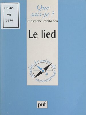 cover image of Le lied